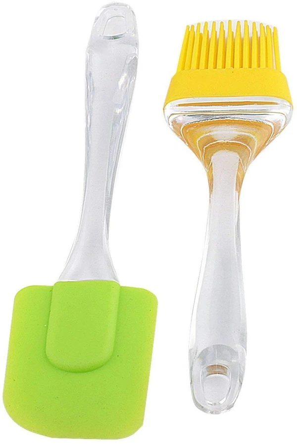 Oil Brush & Spatula Set (Combo, Medium Size, Multicolor)