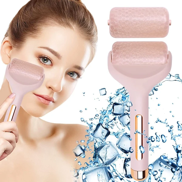 Flawless Ice Roller for Face & Eye Puffiness, Large Cool Facial Ice Rollers for Women Face Massager