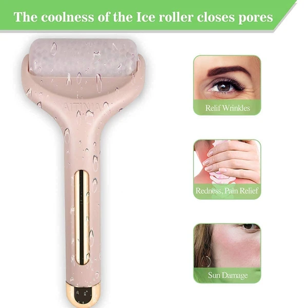 Flawless Ice Roller for Face & Eye Puffiness, Large Cool Facial Ice Rollers for Women Face Massager