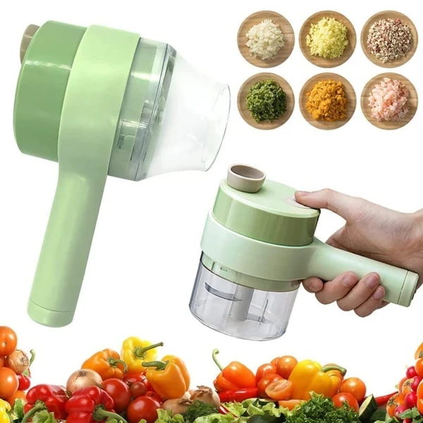 4 in 1 Portable Electric Vegetable Cutter Set (Food Chopper)