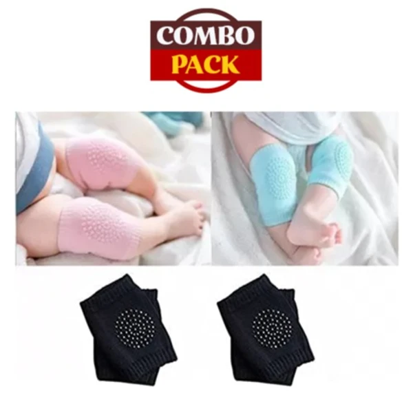 Baby Knee Pad - Combo Pack - Pack of 2 (4Pcs)