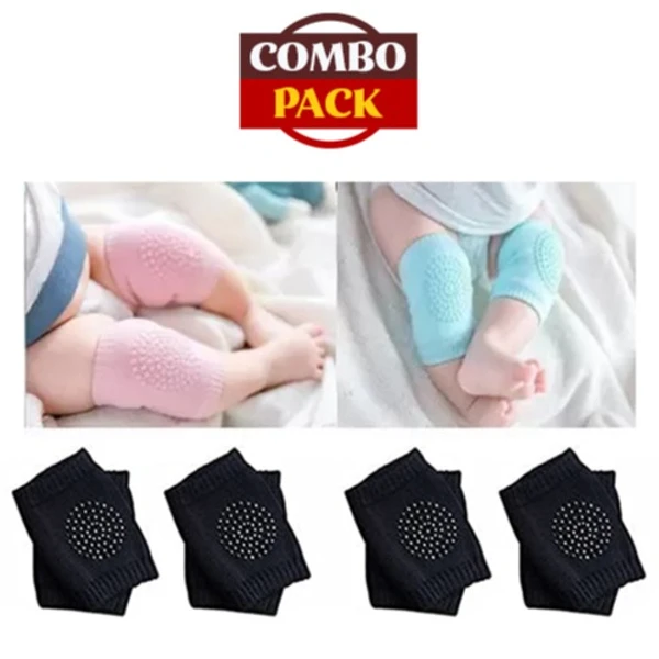 Baby Knee Pad - Combo Pack - Pack of 4 (8Pcs)