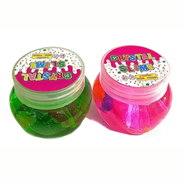 Crystal Colorful Sparkling Glittery Slime for Kids - Pack of 2