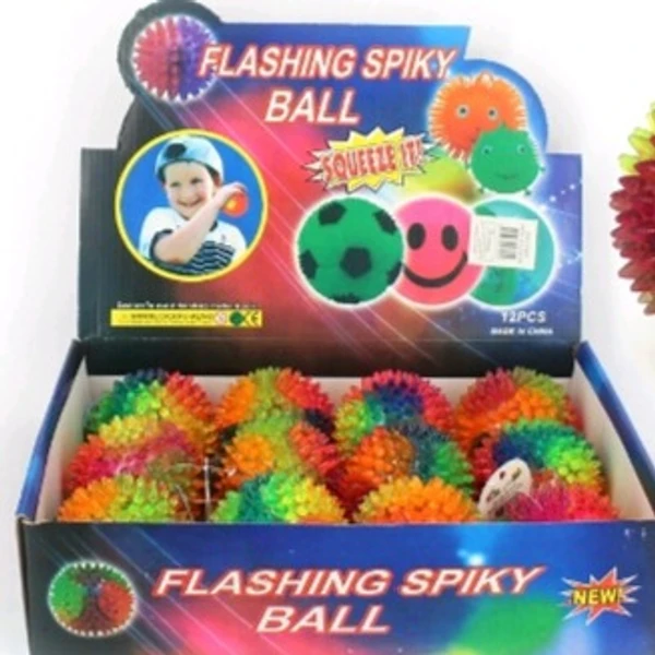Flashing Spiky Ball (Pack of 2 Ball)