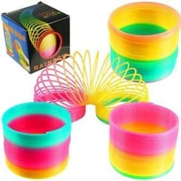 Rainbow Magic Slinky Spring Toy for Kids (Pack of 2) - 4