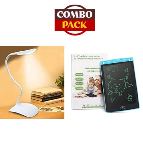 Rechargeable LED Table Lamp with LCD Writing Pad/Tablet for Kids