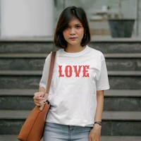 Couple White Love Design T-shirt