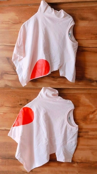 Heart Couple T-shirt (Light Pink)
