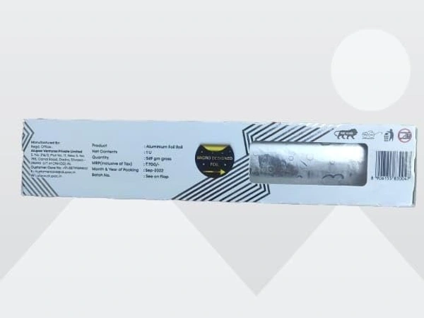 aluWRAPP Premium Quality Aluminium Foil for Food wrap Made with Care Packed for Happiness Platinum 72