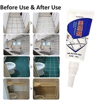 Tiles Gap Filler Waterproof Crack Grout Gap Filler Agent Water Resistant Silicone Sealant for DIY Home Sink Gaps/Grouts Repair Filler Tube Paste for Kitchen, Bathroom (180 ML Tube)