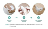 4 Pcs Edge Protector for Furniture Table Corner Guards for Sharp Edges Silicon Corner Protector for Sharp Edges Gel Table Corner Protector and Soft...