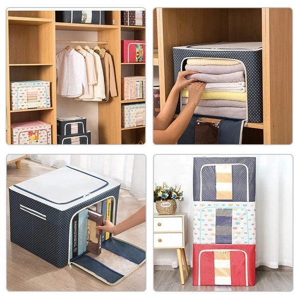 Storage Box for clothes Cloth storage box wardrobe organizers (66 Ltr 