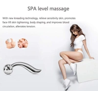  3D Manual Roller for Face 3d Massager Roller 360 Rotate Silver Thin Face Full Body Shape Lifting Wrinkle Remover Facial Massage Relaxation Tool 2 Wheel Shaping Skin,Face Neck Healing