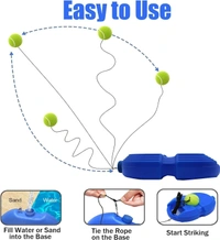 Self Tennis Practice Ball with String, Tennis Trainer Rebound Ball for Boys & Girls, Convenient Solo Tennis Training Gear Set, Self-Practice Tennis Set