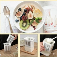 2-in-1 Greek Yogurt Maker & Hung Curd Maker | Fine Mesh Strainer Box with Lid
