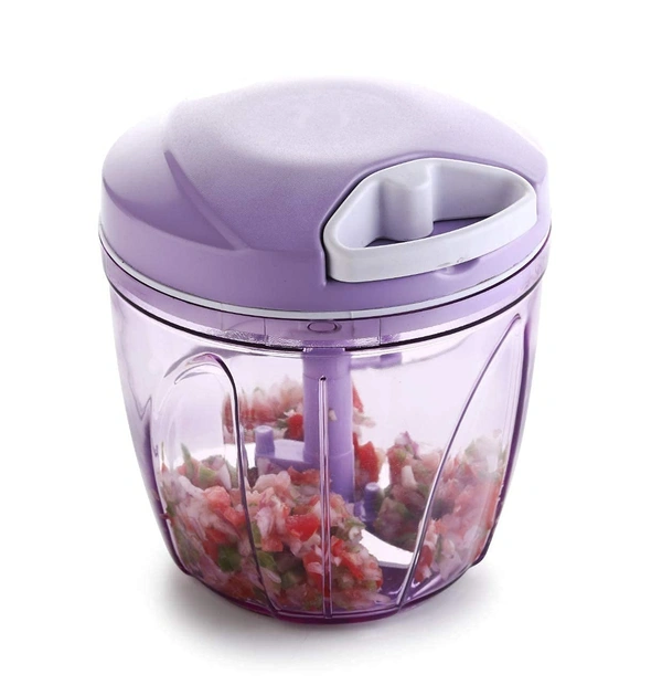 Handy Chopper, xxL, Vegetable Fruit Nut Onion Chopper, Hand Meat Grinder Mixer Food Processor Slicer Shredder Salad Maker Vegetable Tools (900ml) (1) - Plastic, 30 watts
