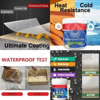 Crack Seal Glue 300gm with Brush Transparent Waterproof Glue for Roof Leakage Crack Seal Agent Roof Water Leakage Solution Water Proof Glue..