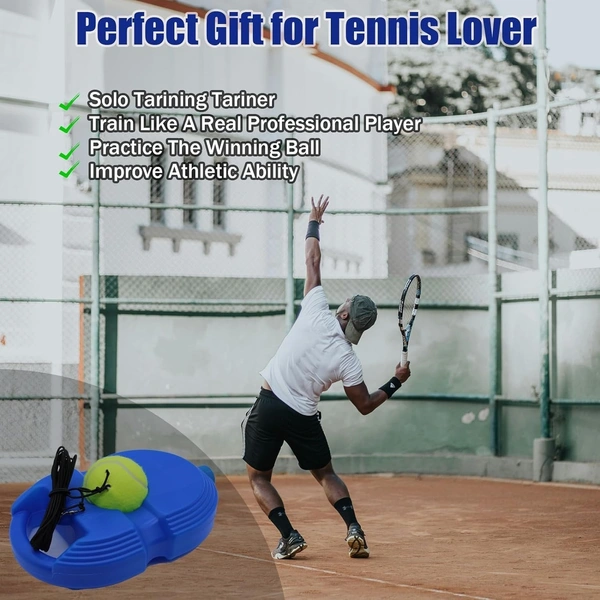 Self Tennis Practice Ball with String, Tennis Trainer Rebound Ball for Boys & Girls, Convenient Solo Tennis Training Gear Set, Self-Practice Tennis Set