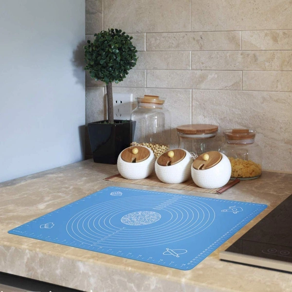 Silicon Fondant Rolling Mat or Silicone Baking Sheet Large with Measurements