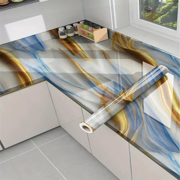 Wallpaper for Walls Living Room and Bedroom I Self-Adhesive, Oilproof, and Waterproof I DIY Marble Design Wall Sticker I Pack of 1 Roll, 60cmx300cm