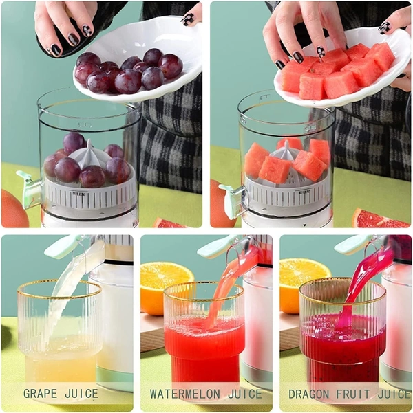 Rechargeable Citrus Juicer Orange Juicer Squeezer Mosambi Juicer wireless Portable Juicer Blender with USB Charging Electric