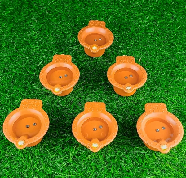 Water Sensor Electric LED Diyas | Flameless & Smokeless | Water Sensor LED Diwali Light Diya | Warm Ambient Lights for New Year,Festival,Christmas, Home Decoration. (Pack of 12)