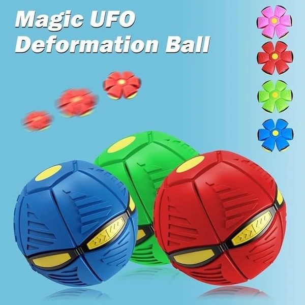 UFO Magic Ball,Portable Glowing Flying Toys Creative Fly Saucer Stomp Magic Balls,Decompression Flying Flat Throw Disc Balls Toy for Childrens Outdoor Sports Kids Gift…