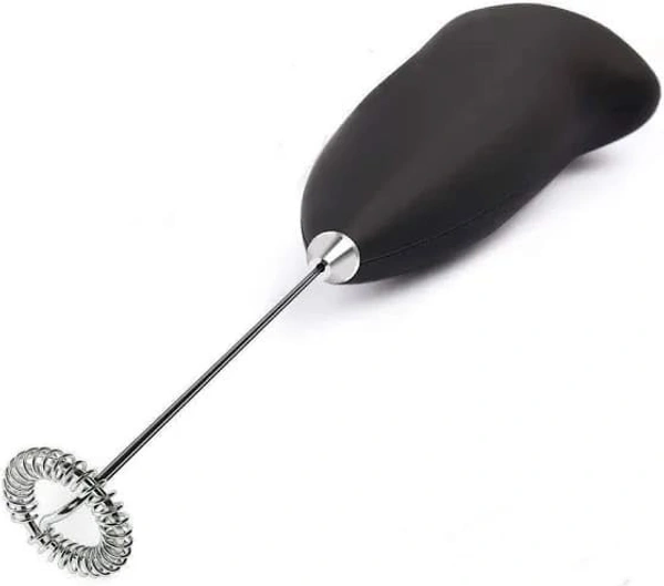 Electric Mini Hand Blender Coffee Beater | Handheld Milk Frother | Milk Foamer | Portable Foam Maker for Coffee, Cappuccino, Lattes, and Egg Beaters (Black)- Battery Operated