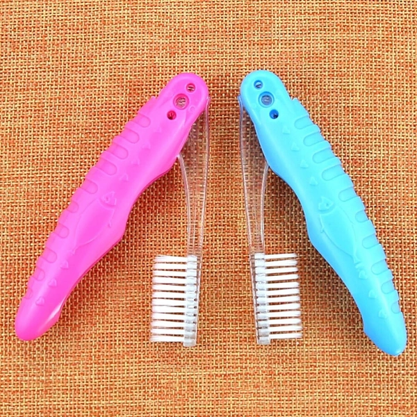 Folding Medium Soft Bristles Camping Outdoor Hiking Adventure Travel Pocket Size Oral Care Cleaning Toothbrush