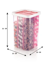 6 Section Container Jar For Grocery, Fridge Container & Containers, Transparent Plastic Lock Food Storage Kitchen Storage Box & Container
