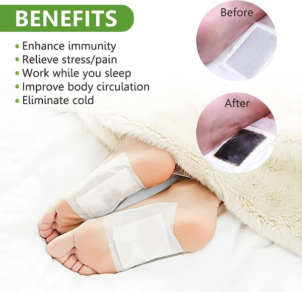 body detox foot patches Deep Cleansing Foot Patch Natural Bamboo Vinegar Ginger Powder Foot Pad for Foot Care foot patch for detoxification Relieve Stress Pain Relief and Remove Dampness detox foot patches (10)