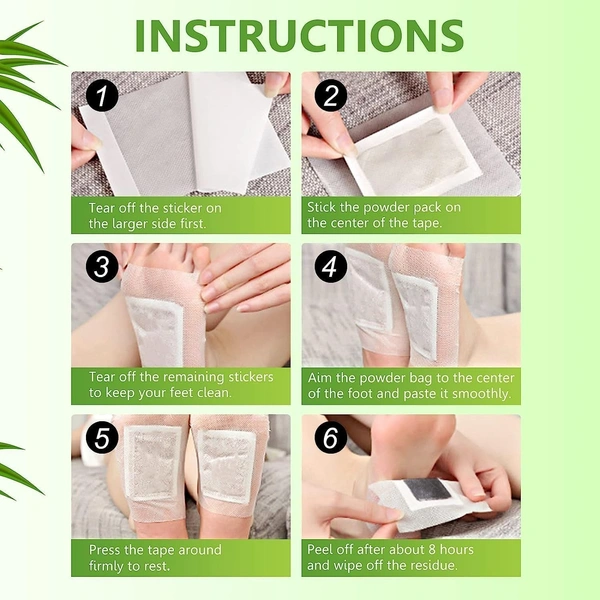 body detox foot patches Deep Cleansing Foot Patch Natural Bamboo Vinegar Ginger Powder Foot Pad for Foot Care foot patch for detoxification Relieve Stress Pain Relief and Remove Dampness detox foot patches (10)