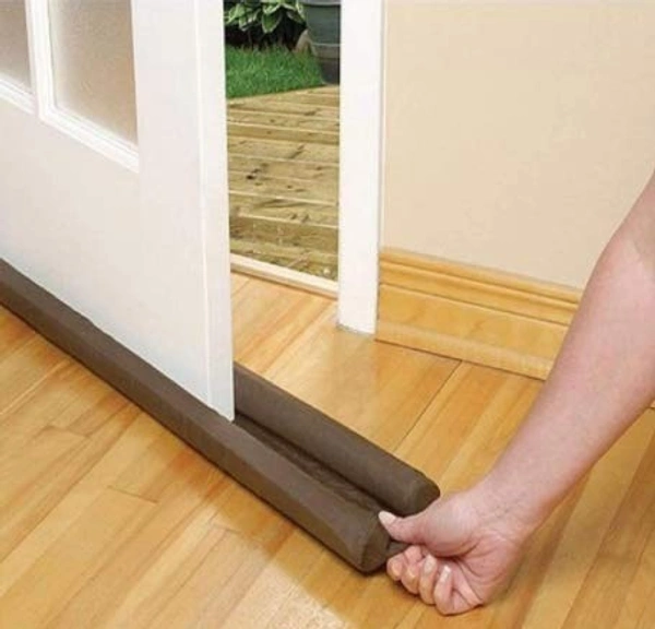 Door Bottom Sealing Strip Guard for Home | (36 inches, Pack of 3) | Door Stoppers | Door Seal | Door Closers | Sound-Proof Reduce Noise Energy Saving Weather Stripping | Waterproof - Brown