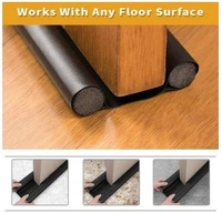 Door Bottom Sealing Strip Guard for Home | (36 inches, Pack of 3) | Door Stoppers | Door Seal | Door Closers | Sound-Proof Reduce Noise Energy Saving Weather Stripping | Waterproof - Brown
