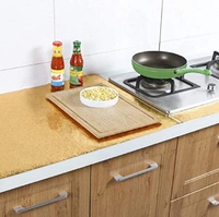 Kitchen Shelf Sheet roll, Kitchen Anti Oil Waterproof Sticker, Marble Wallpaper for Walls self Adhesive Kitchen Sheet roll, Vinyl Wallpaper for Walls (2 M Golden Curly 