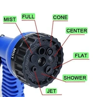  Multifunctional Expandable Magic Flexible Water 5 Meter Hose Pipe with Spray Gun (Multicolor)