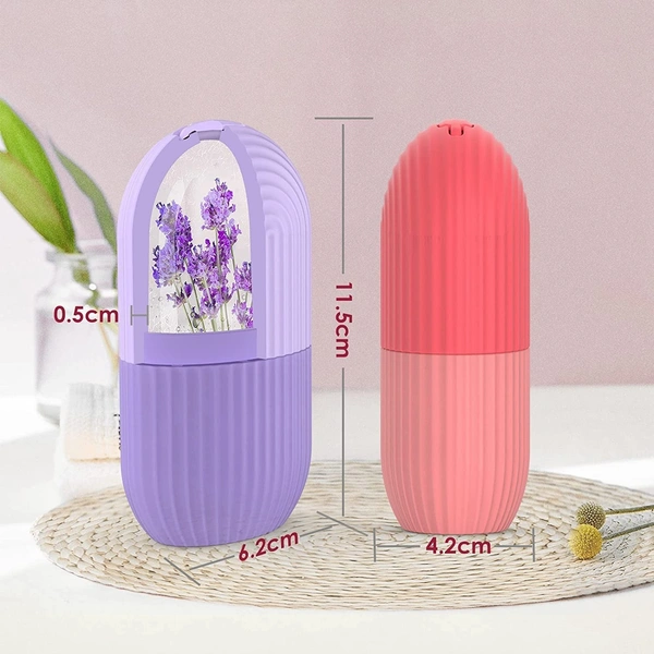 Ice Roller for Face | Ice Roller for Face Massager | Face Ice Roller for Men & Women | Ice Cube Roller for Glowing Skin & Puffy Eyes | Reusable & Unbreakable 