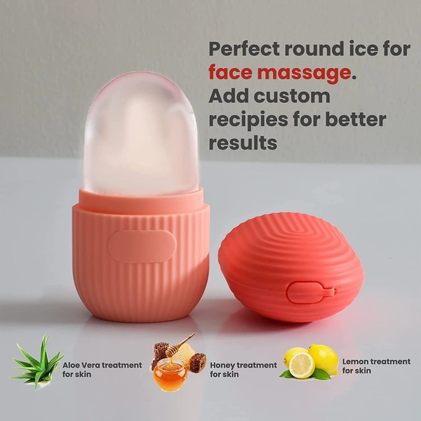 Ice Roller for Face | Ice Roller for Face Massager | Face Ice Roller for Men & Women | Ice Cube Roller for Glowing Skin & Puffy Eyes | Reusable & Unbreakable 