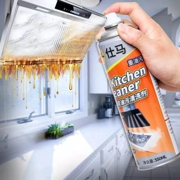 Multipurpose Bubble Foam Cleaner Spray Oil & Grease Stain Remover Chimney Cleaner Spray All Purpose Foam Degreaser Spray for Kitchen (1)