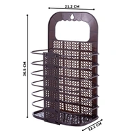  Laundry Hamper Bag for Bathroom, Bedroom, Kitchen, Home, Office | Wall Mounted Bathroom Hanging Foldable 2 Piece of Laundry storage Basket for Dirty Clothes
