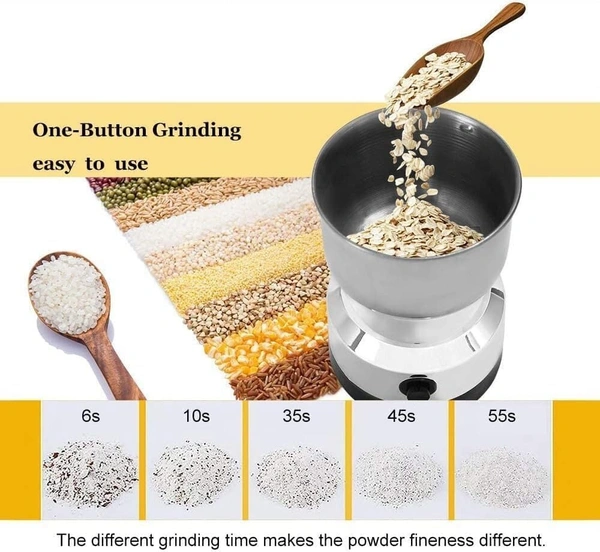  Nima Mixer Grinder Mini Stainless Steel Coffee Spice Nuts Grains Bean Grinder Mixer (NOT Use Liquid)