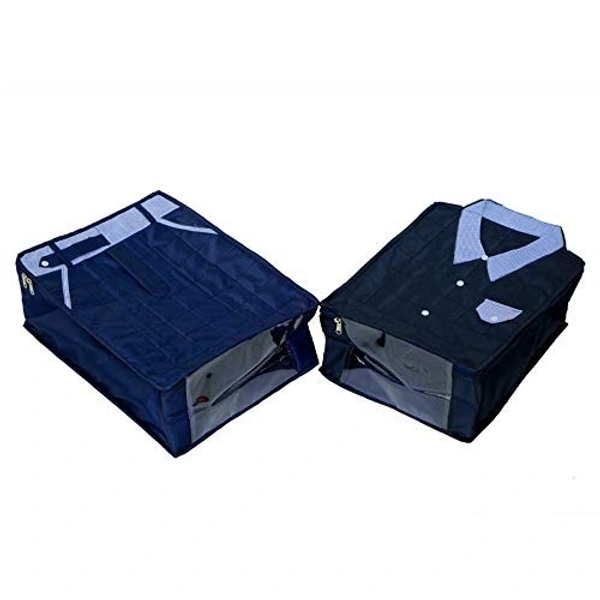 Shirt & Pant Cover Wardrobe Organiser Blue