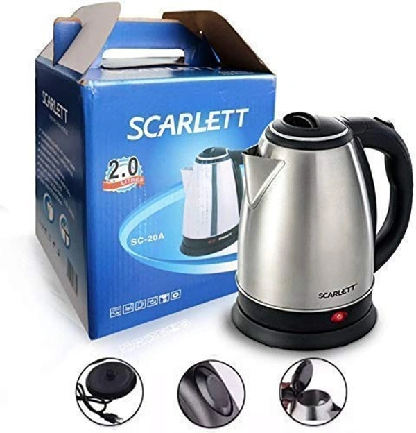 Stainless Steel Electric Kettle Multipurpose Extra Large Cattle Electric with Handle Hot Water Tea Coffee Maker Water Boiler, Boiling Milk