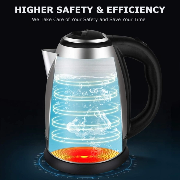 Stainless Steel Electric Kettle Multipurpose Extra Large Cattle Electric with Handle Hot Water Tea Coffee Maker Water Boiler, Boiling Milk