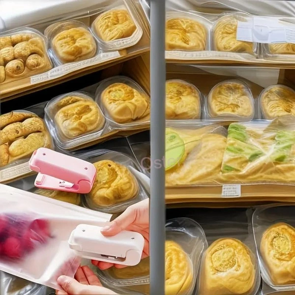 Heat Sealer Mini Sealing Machine for Food Storage Suction Bag, chips, Plastics, Snacks Packages, Packet (single)