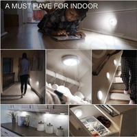 Motion Sensor Light for Home (Pack of 2) with USB Charging Wireless Self Adhesive LED Body Induction Lamp Sensor Light for Wardrobe Lights with Sensor Night Light for Cupboard Stairs (White)