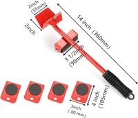 Furniture Lifter Mover Tool Set with Furniture Pads Lifting Tool Furniture Mover Lifter, for Household Furniture Lifter and Rollers Set for Home Appliance(Pack of 1)
