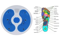 Plastic Tummy Waist Twister Magnetic Disk Hot Sweating Body Shapers Slimming Rotating Machine Ankle Body Aerobic Exercise Reflexology Cincher Girdle Both Direction Rotation-Multi Color