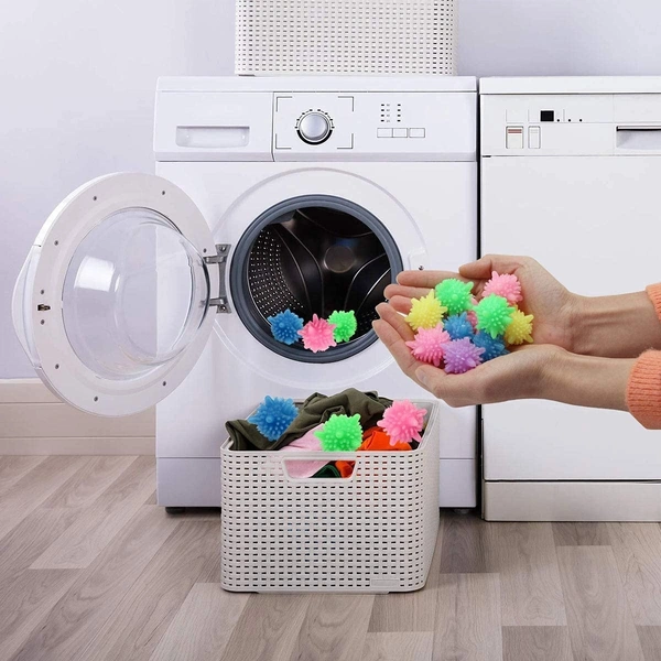 Pack of 10pc Washing Ball | Reusable Tangle-Free Eco-Friendly Laundry Scrubbing Balls| Dirt Lint Remover- Multicolor |