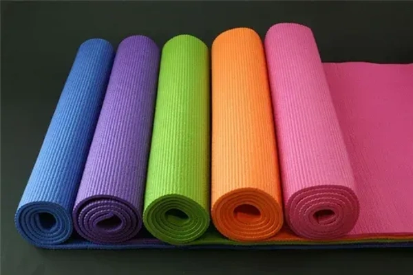  Anti-Slip Yoga Mat with Carrying Strap for Men & Women Fitness (Multicolor)(Qty.- 1 Piece)